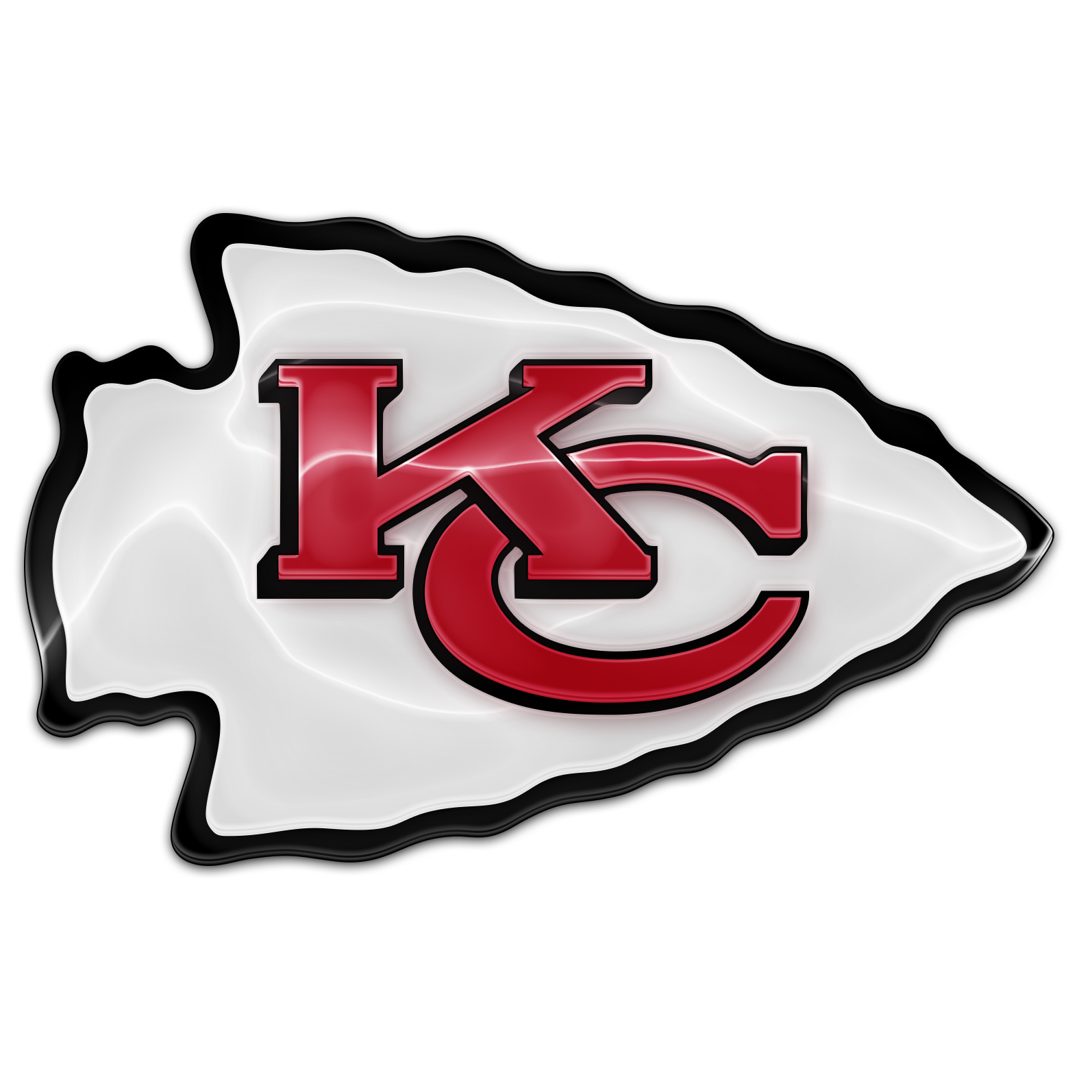 Kansas City Chiefs Crystal Logo vinyl decal